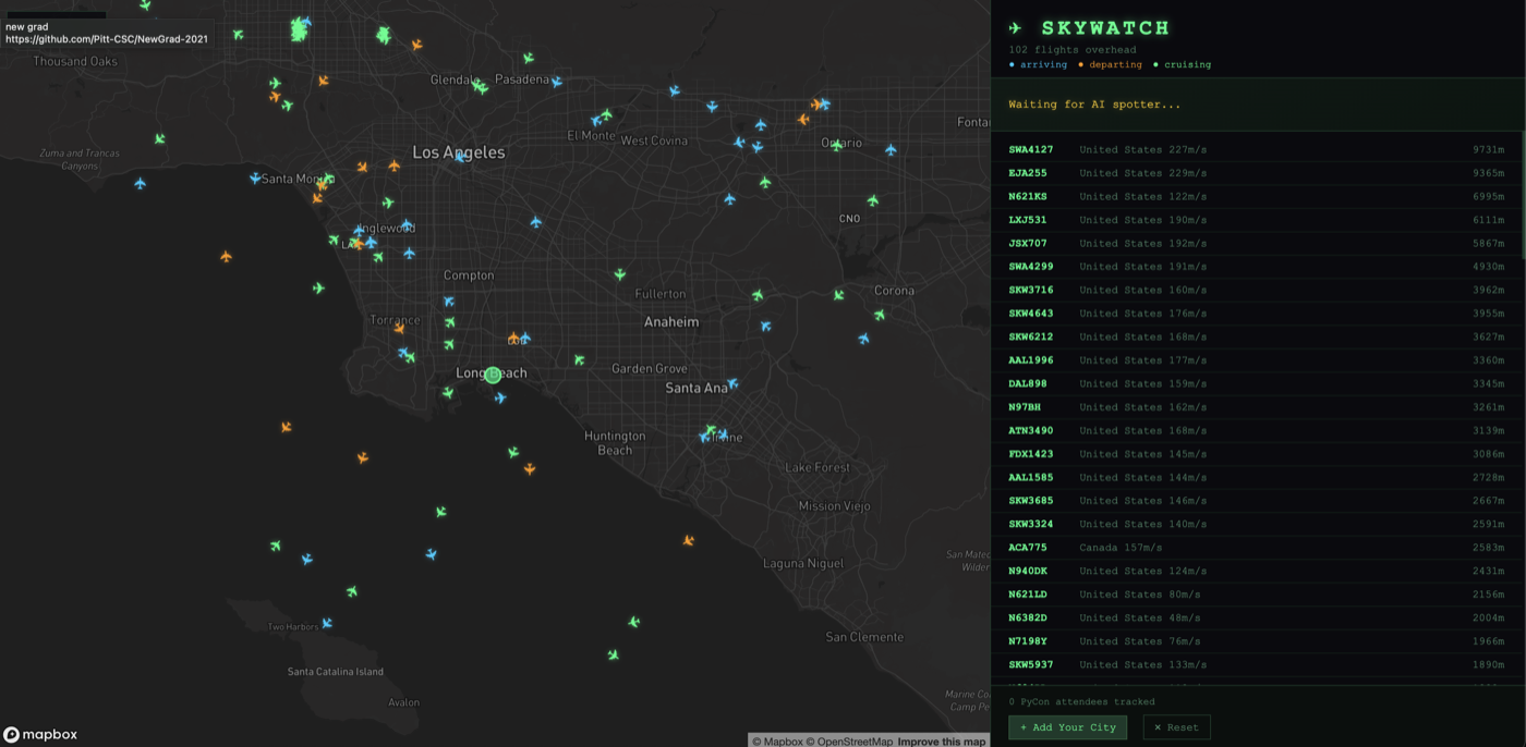 SkyWatch live flight tracker